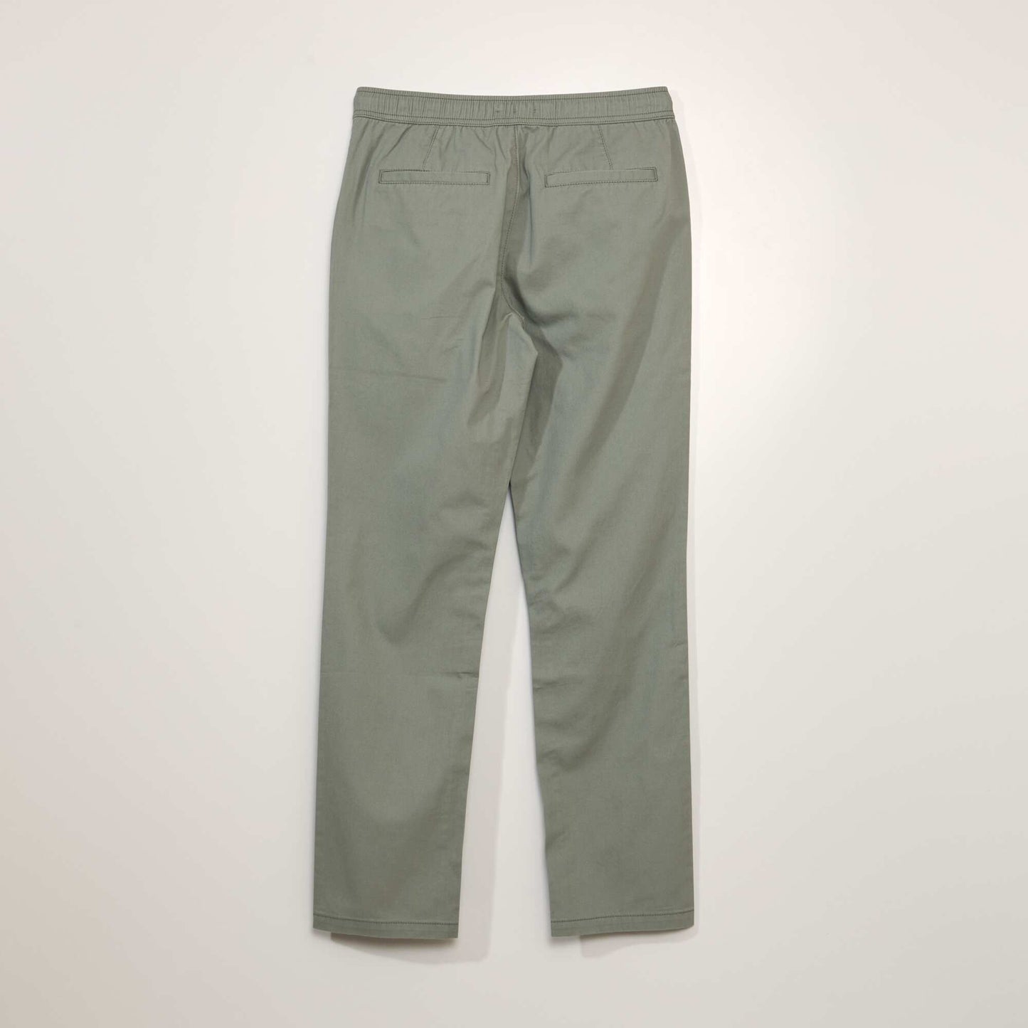 Pantalon chino en coton Vert