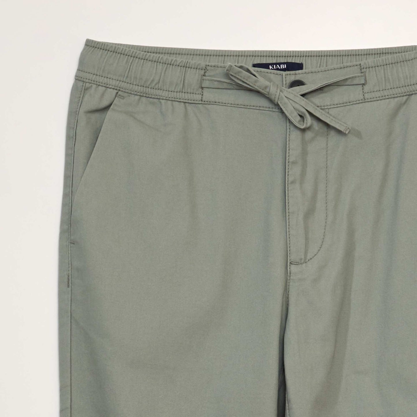 Pantalon chino en coton Vert