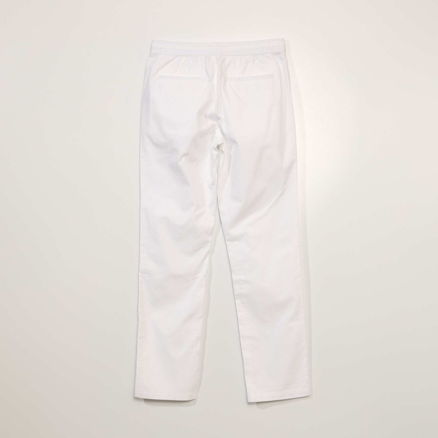 Pantalon chino en coton Blandc