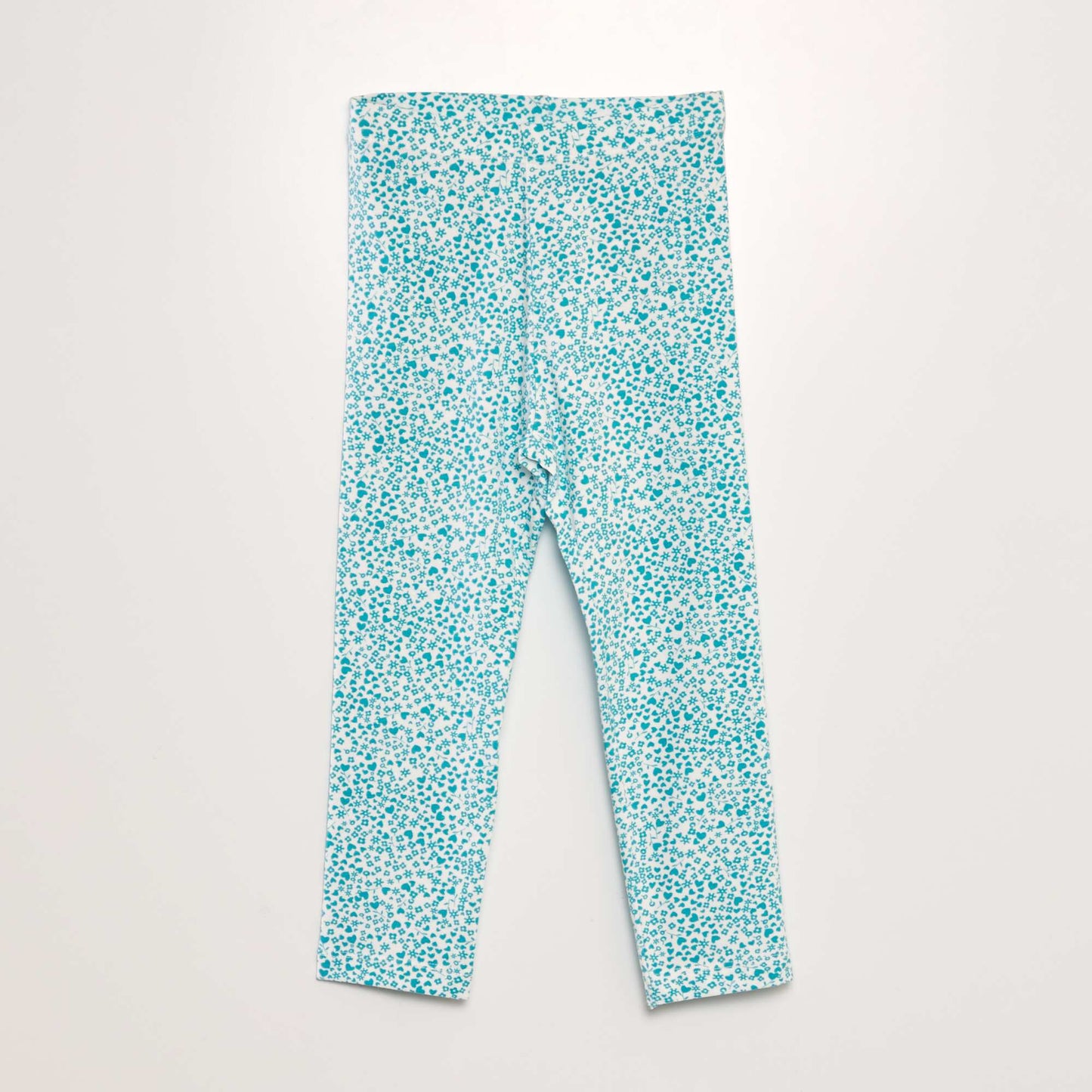 Legging 3/4 à taille élastiquée Blanc