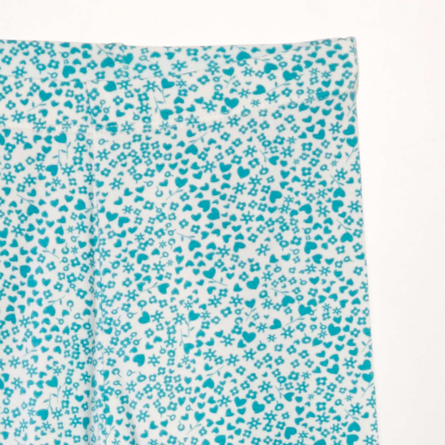 Legging 3/4 à taille élastiquée Blanc