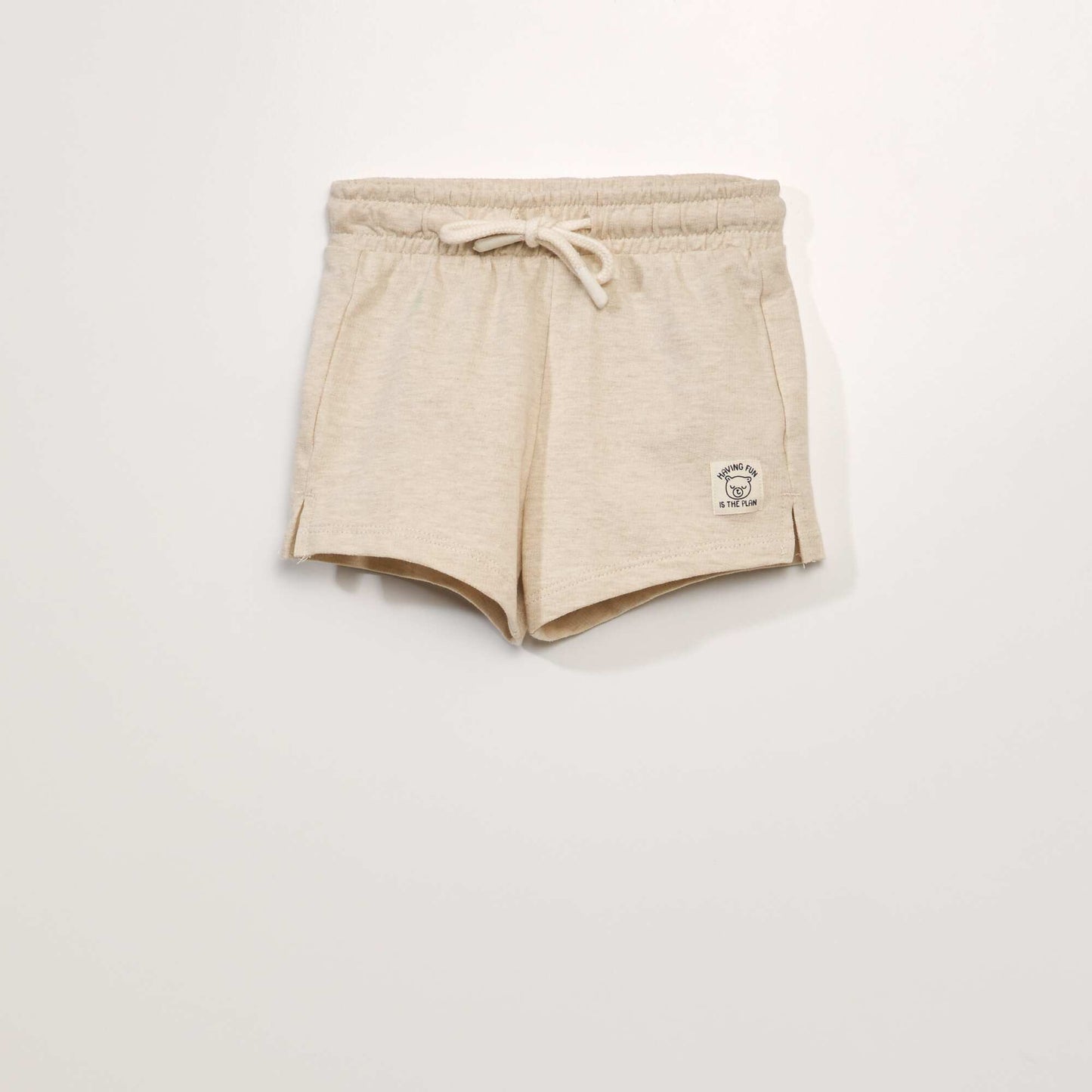 Short en french terry Beige