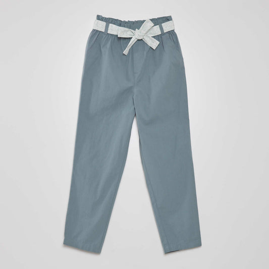 Pantalon carotte Vert