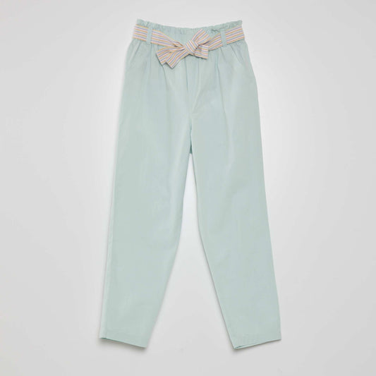 Pantalon carotte Vert clair