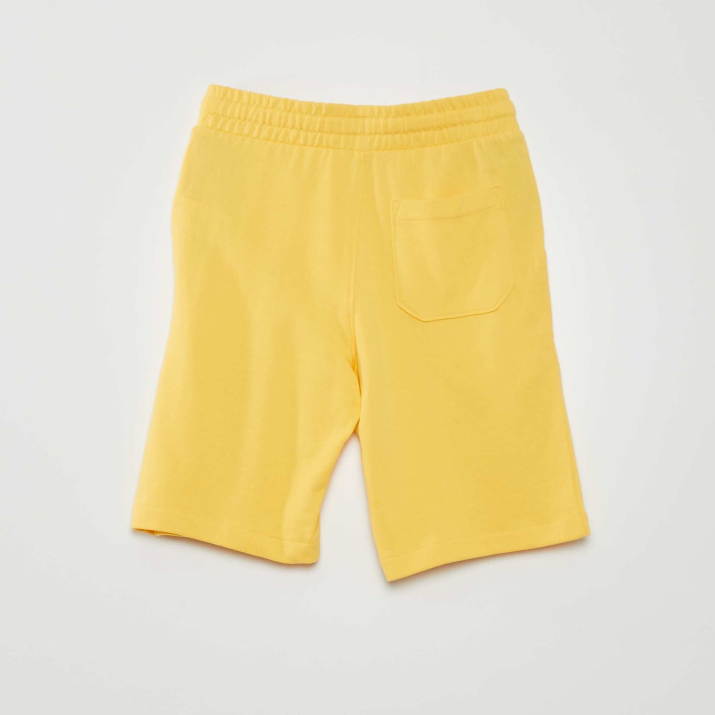 Short uni en molleton Jaune