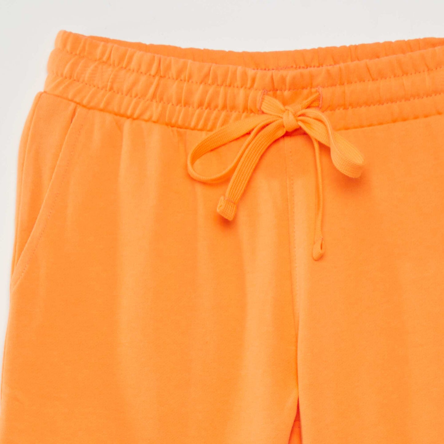 Short uni en molleton Orange