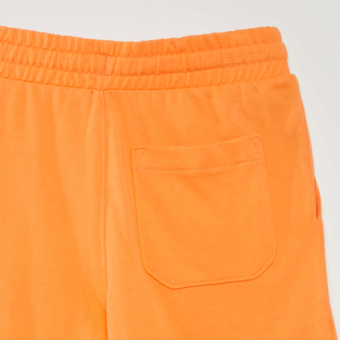 Short uni en molleton Orange