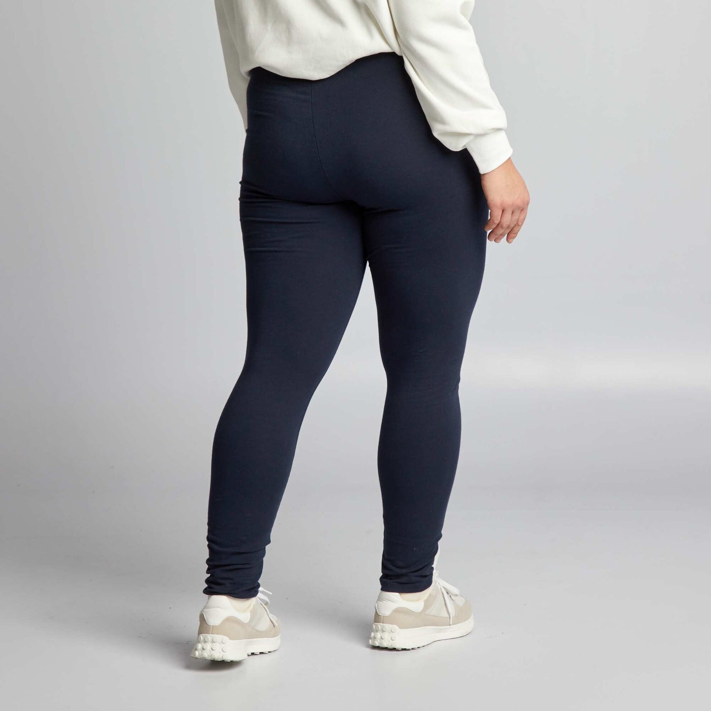 Legging long en coton BLEU