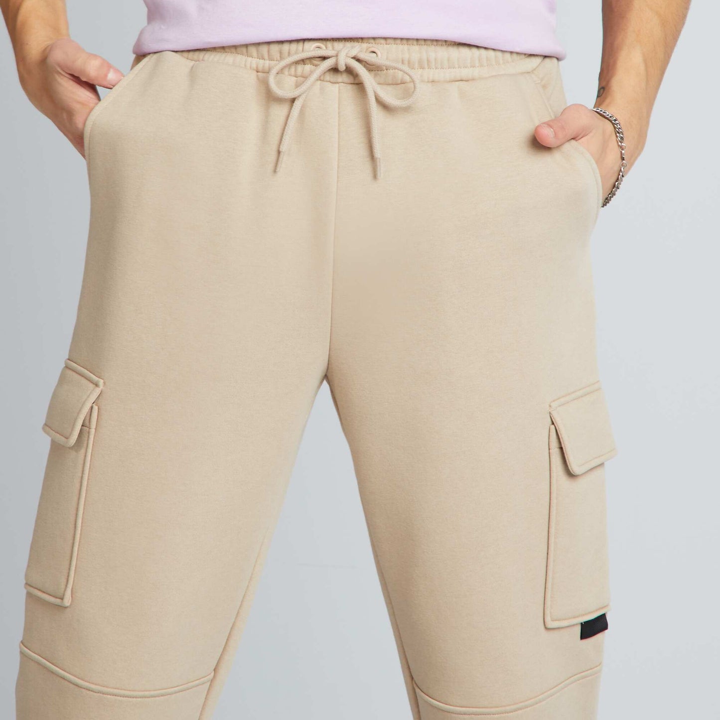 Jogging multipoches beige