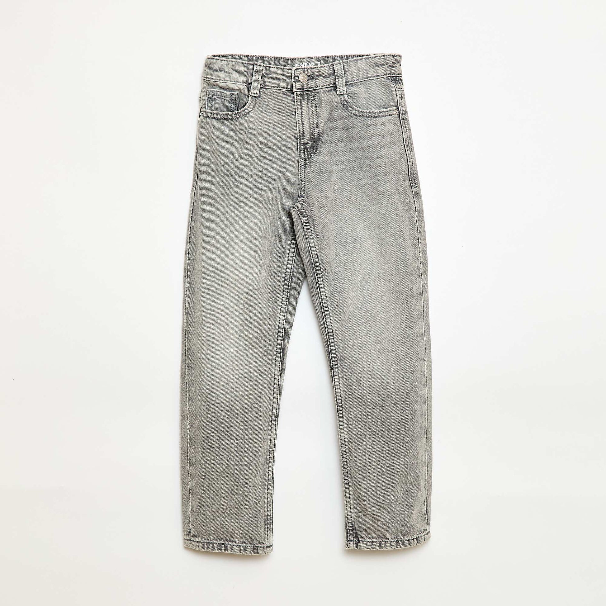 Jean droit à 5 poches GRIS