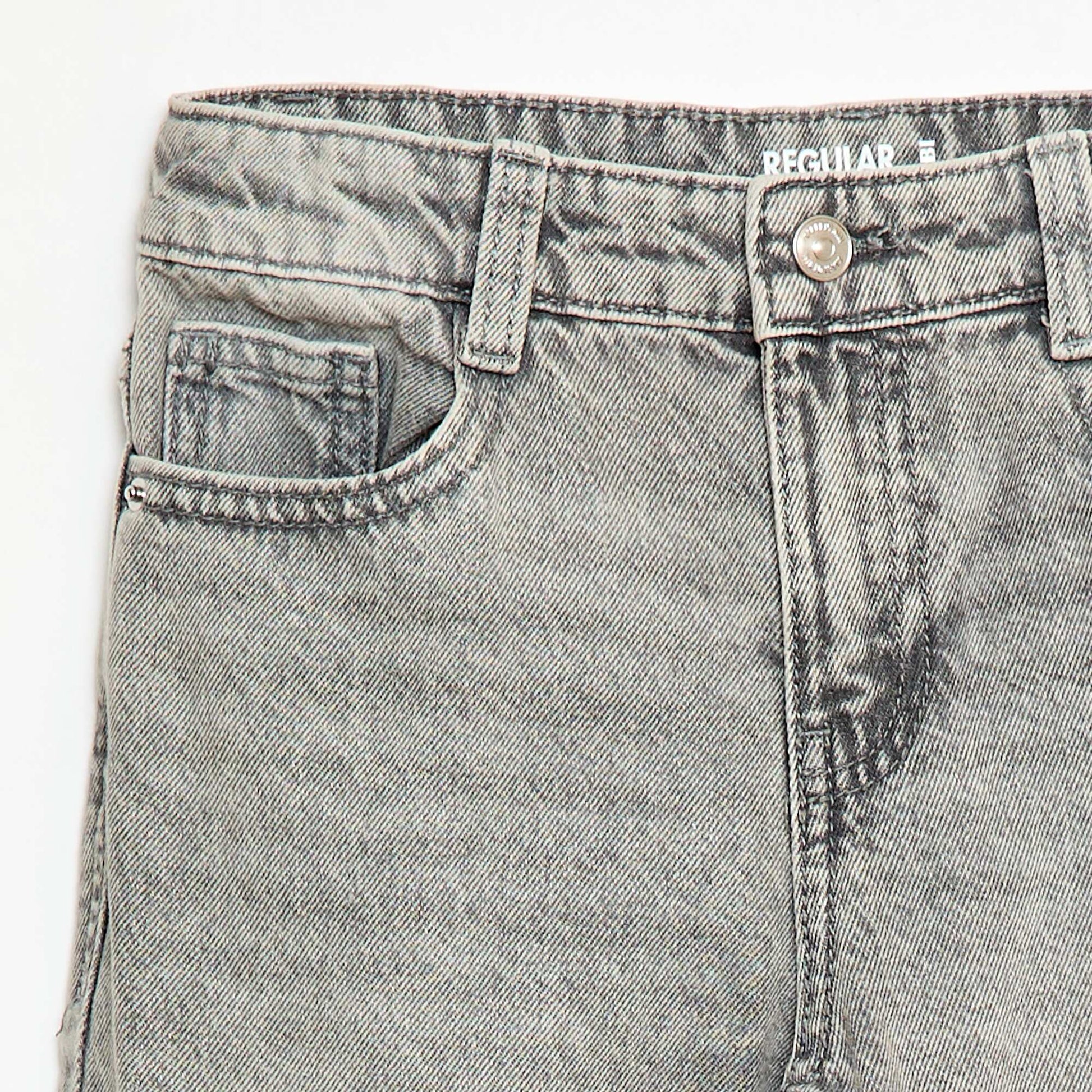 Jean droit à 5 poches GRIS