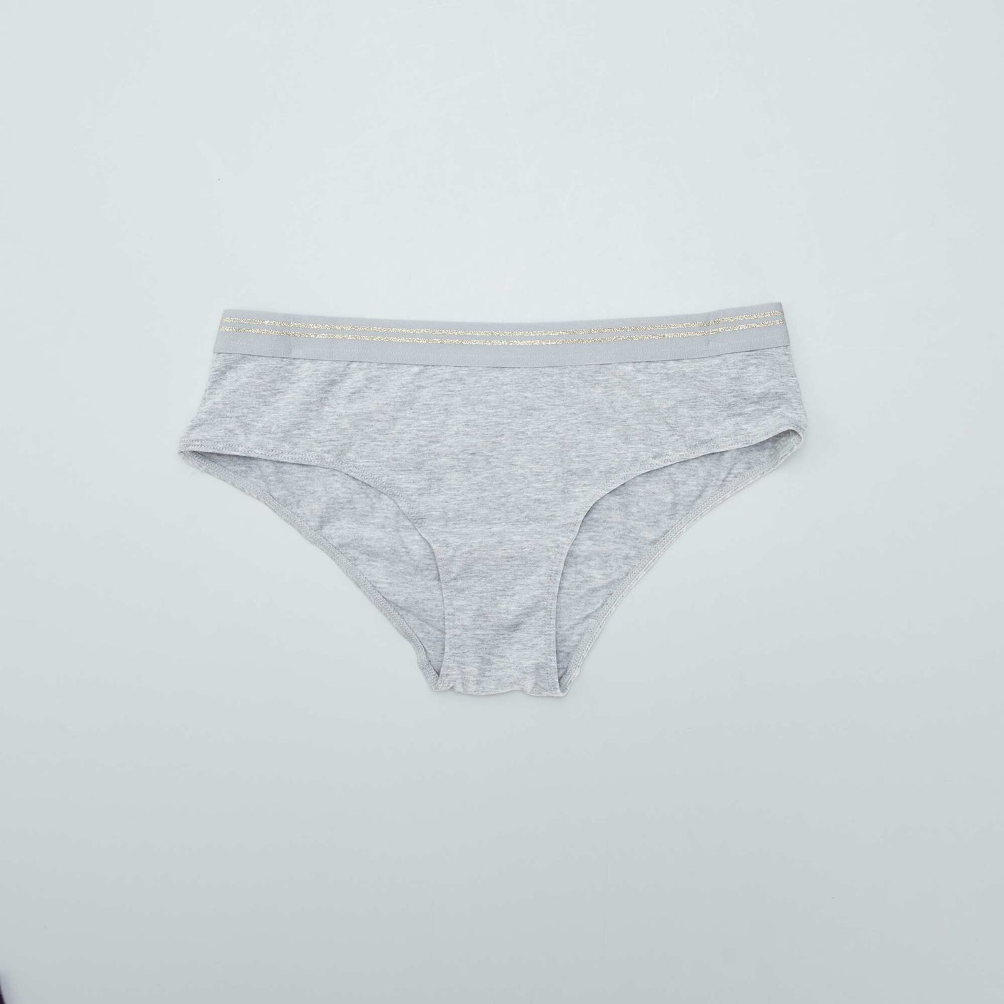 Lot de 2 shorties coton Gris/noir