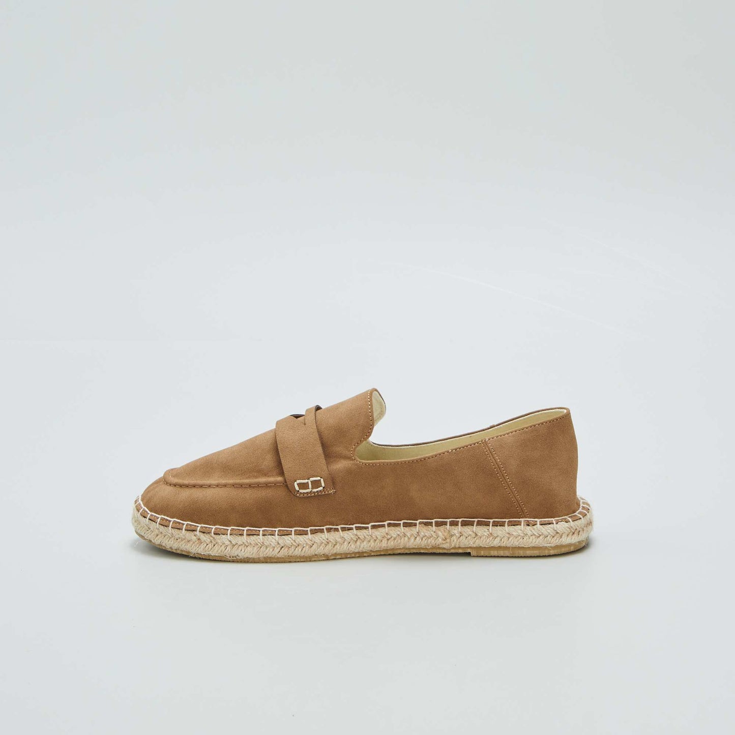 Espadrilles forme mocassins Marron