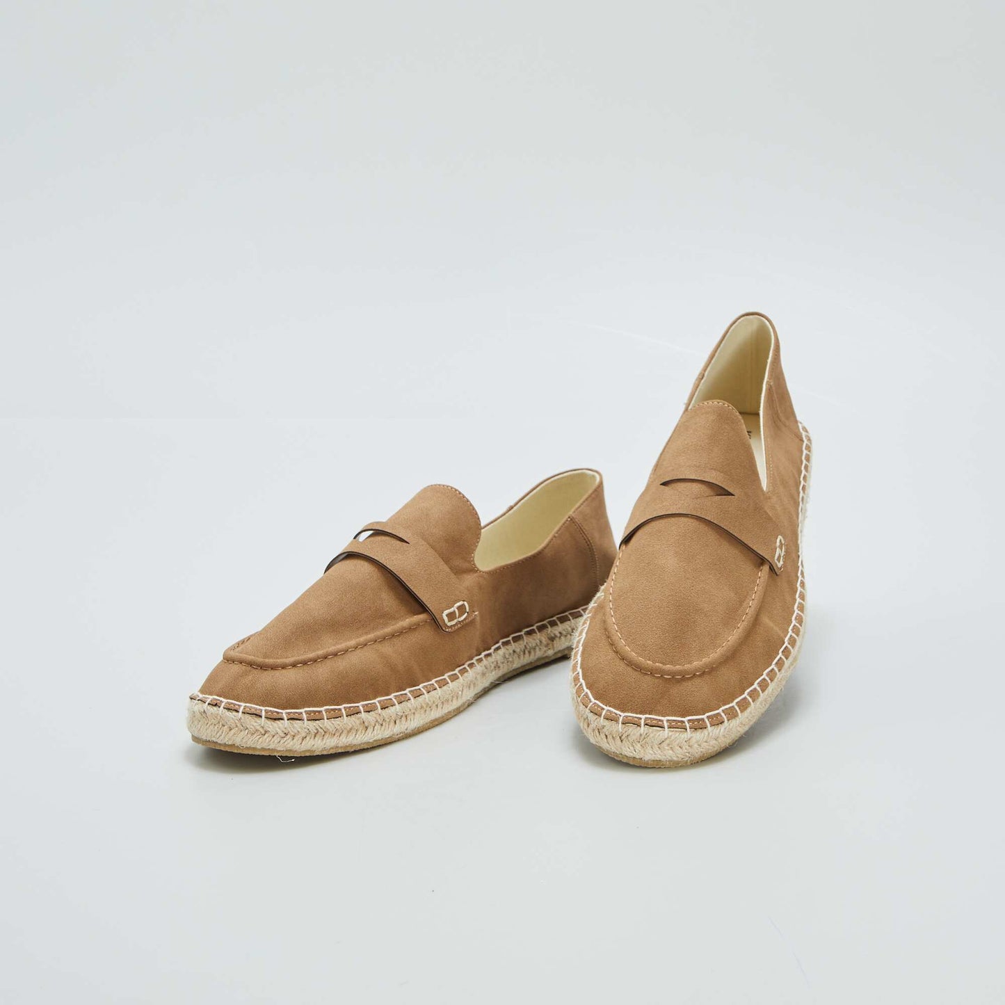 Espadrilles forme mocassins Marron