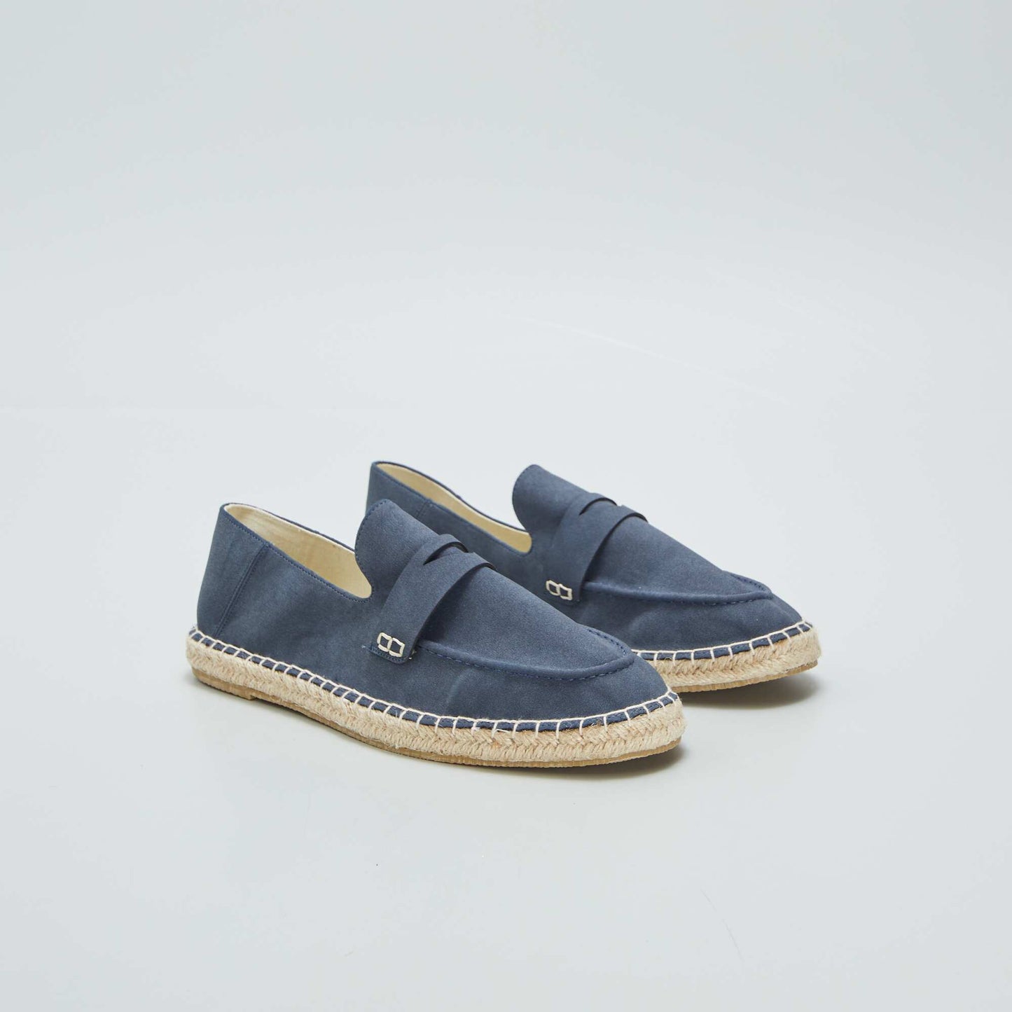 Espadrilles forme mocassins Bleu