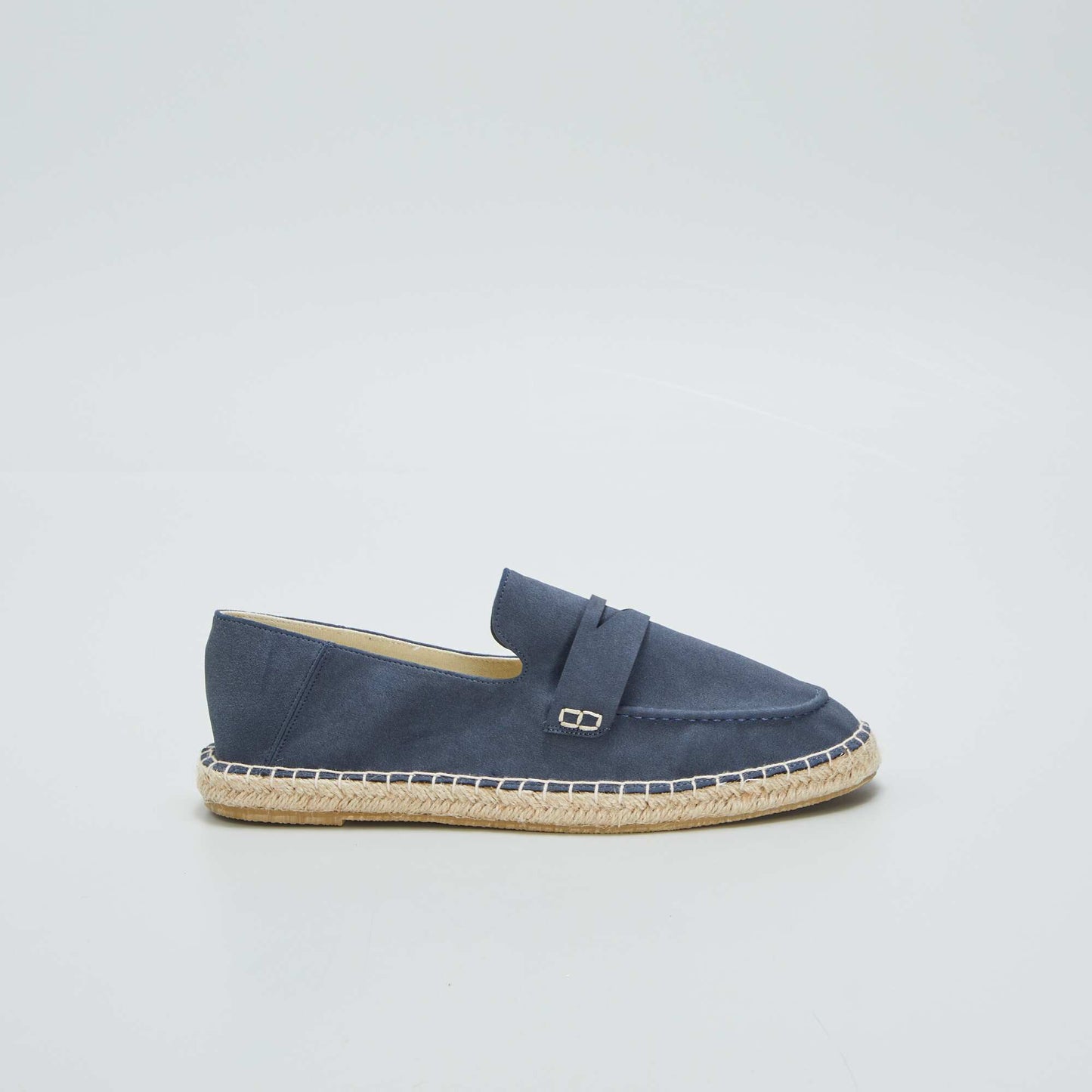 Espadrilles forme mocassins Bleu