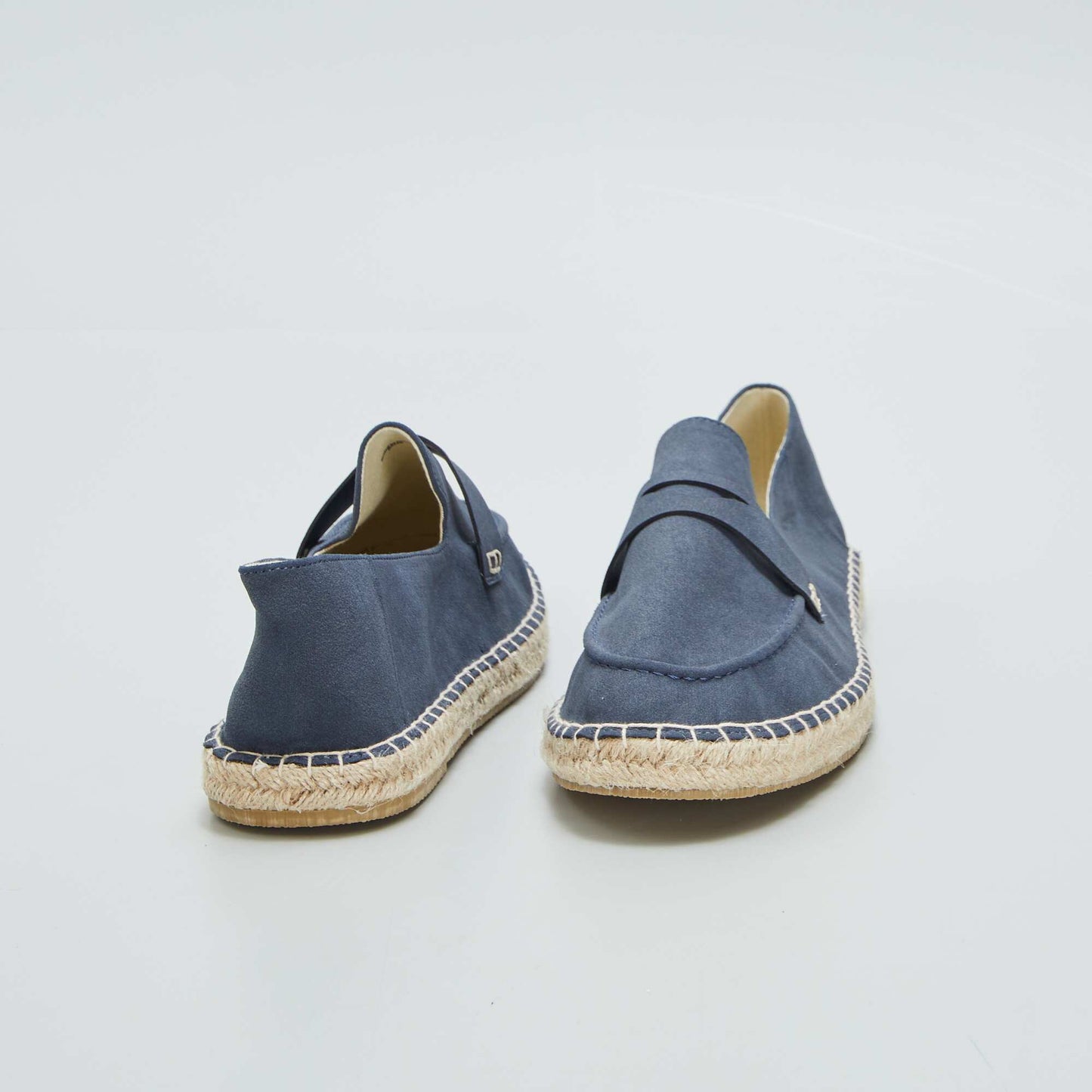 Espadrilles forme mocassins Bleu