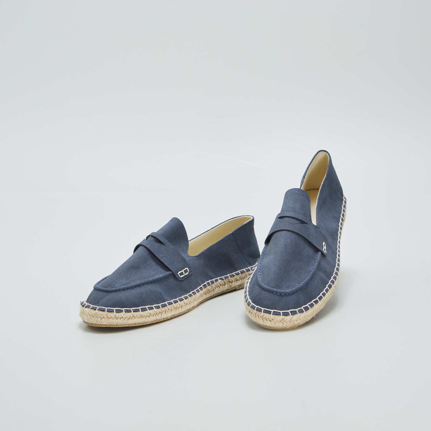 Espadrilles forme mocassins Bleu