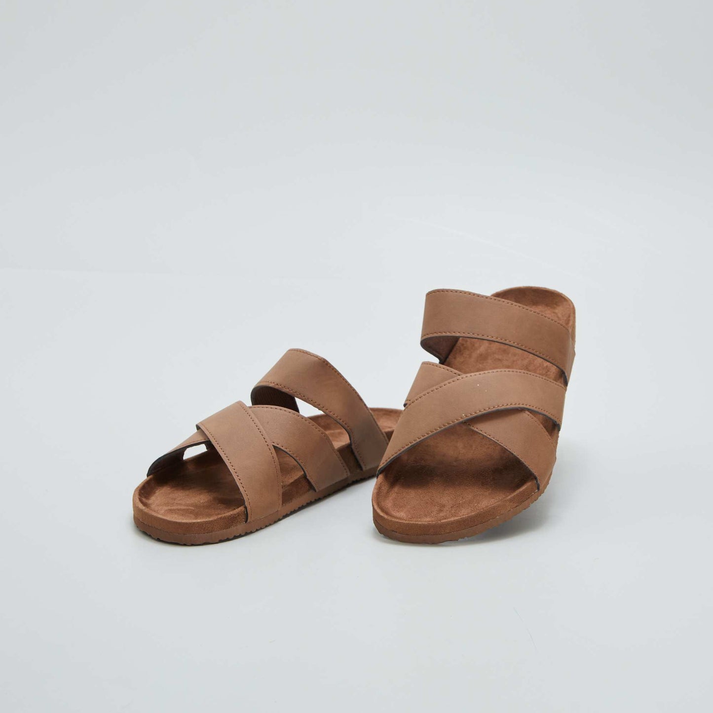 Sandales unies Marron