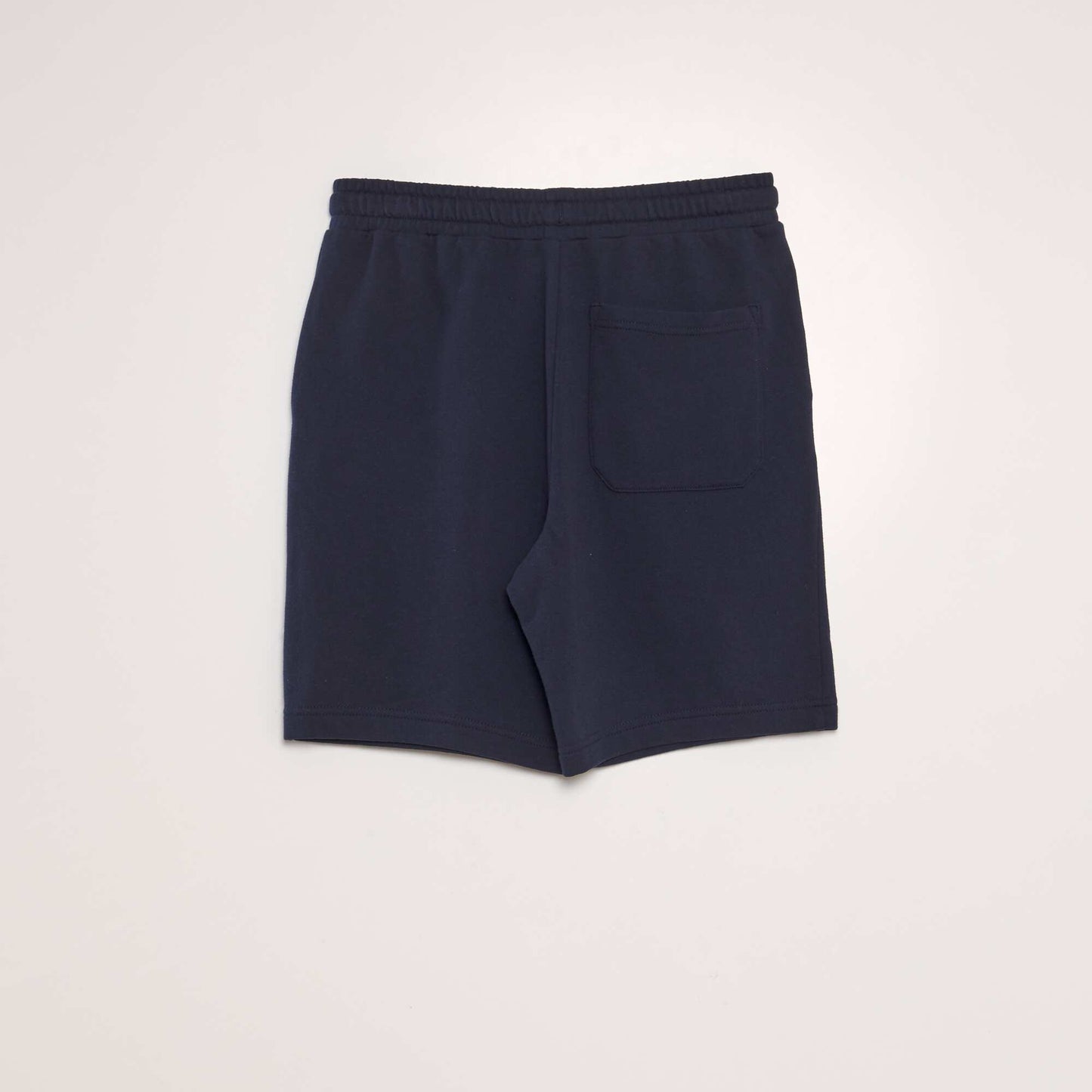 Bermuda en molleton fin Bleu marine