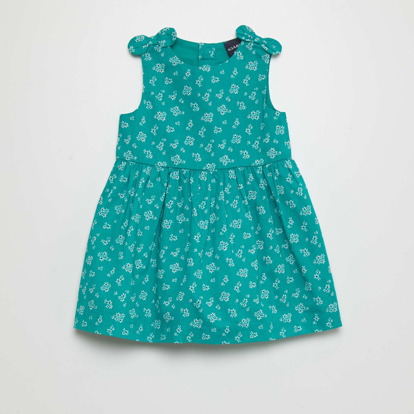 Robe sans manches à motif Vert