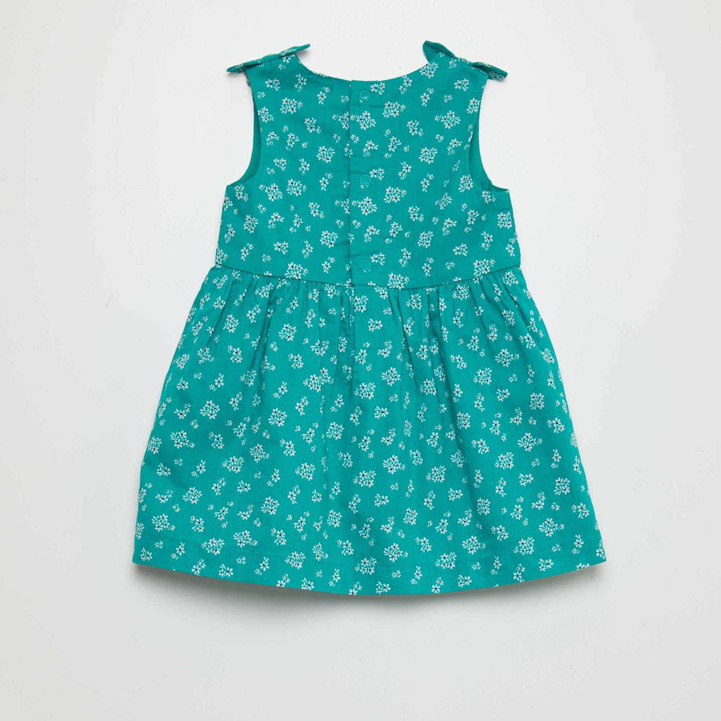 Robe sans manches à motif Vert