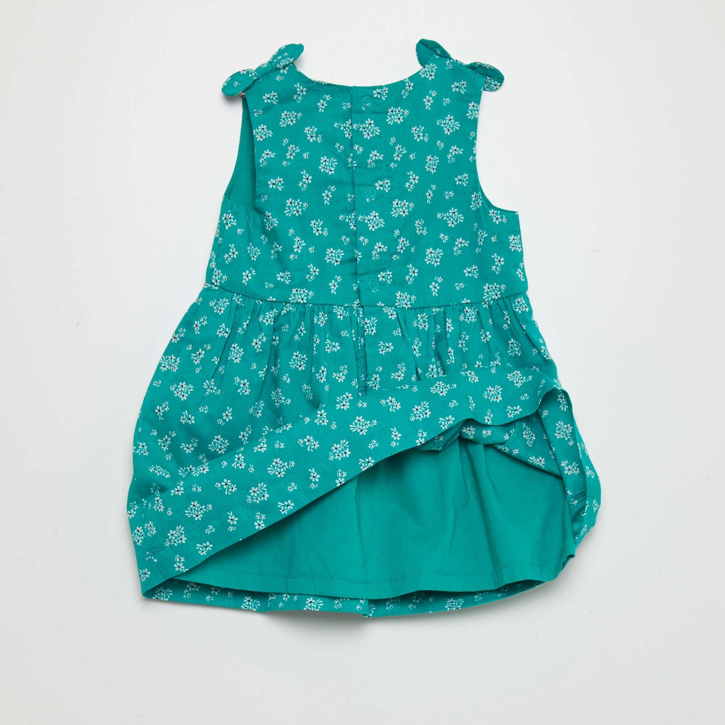 Robe sans manches à motif Vert