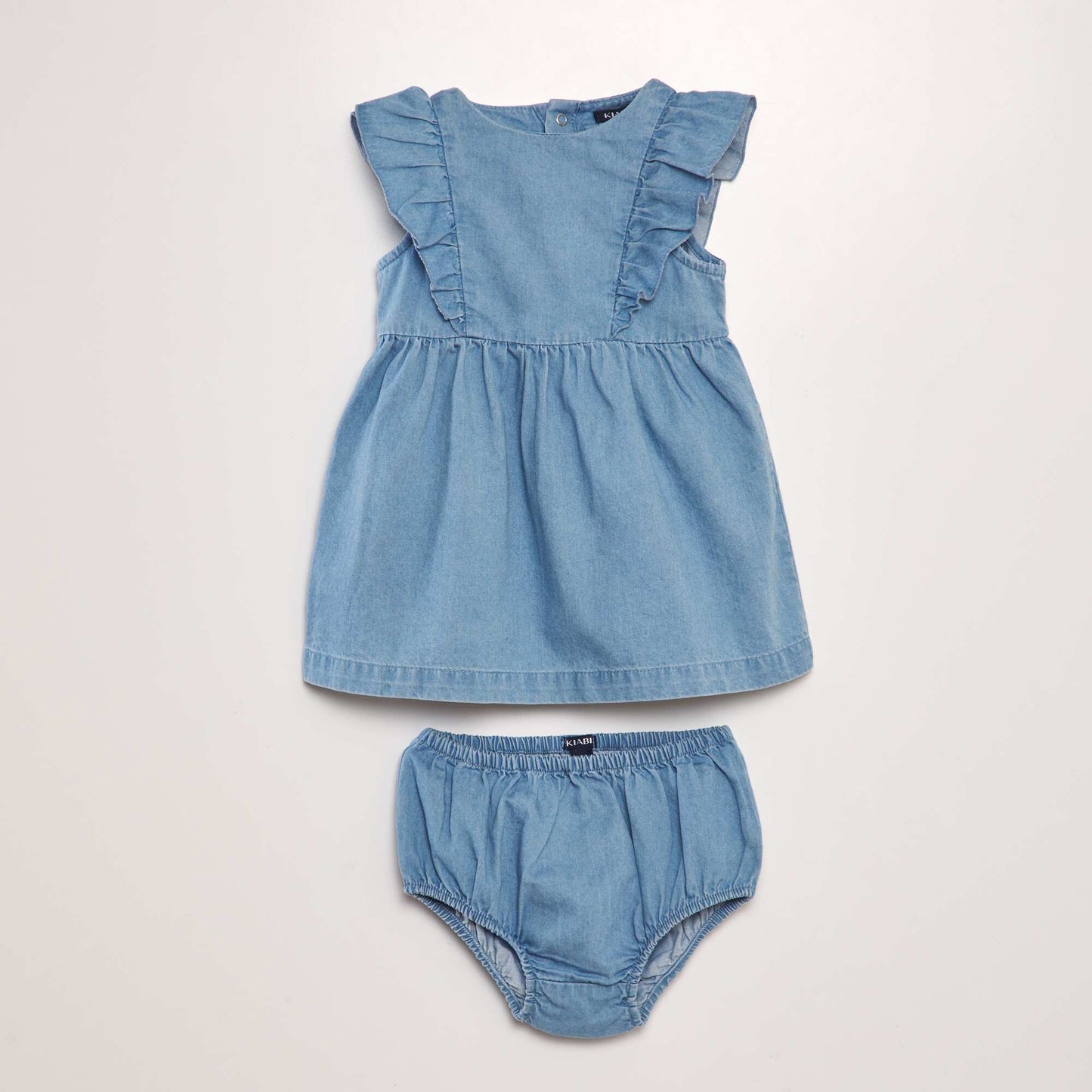 Robe en denim + culotte - 2 pièces Bleu