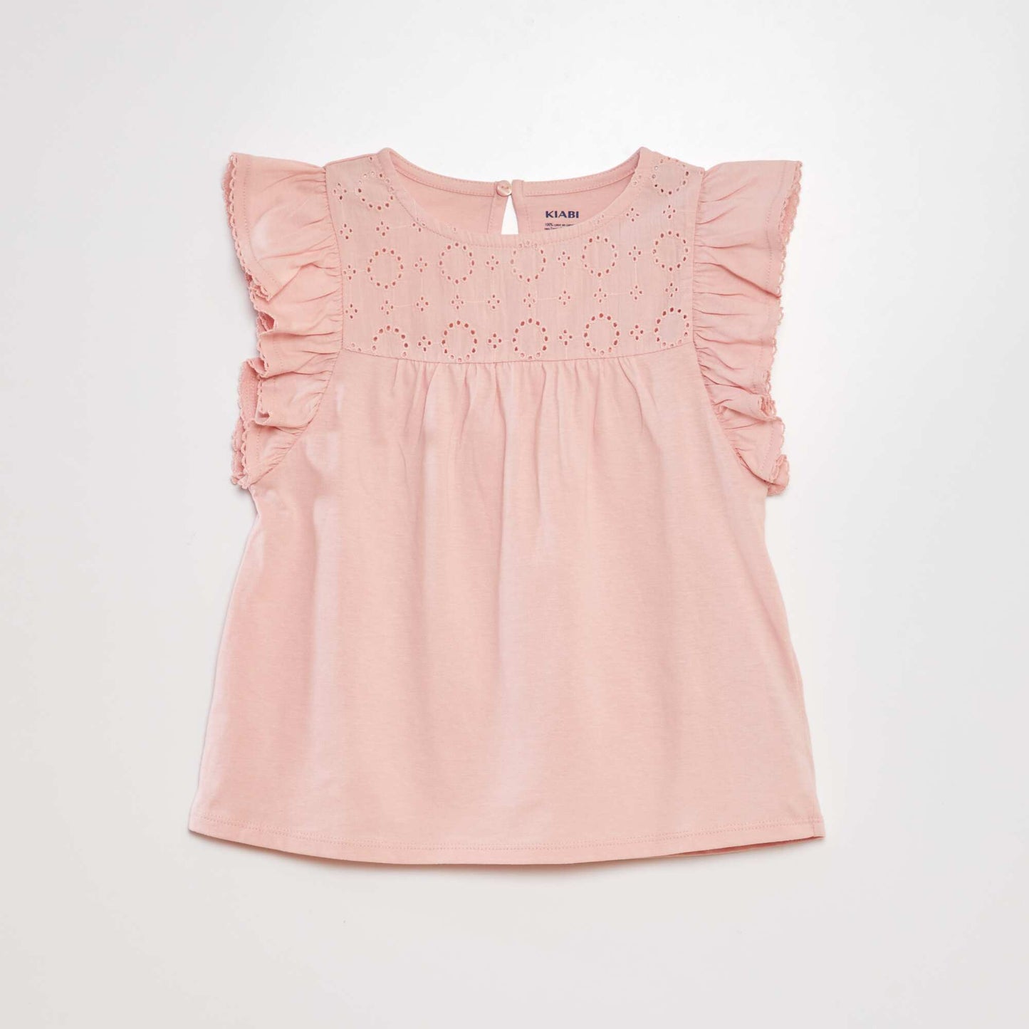 T-shirt avec broderie Rose