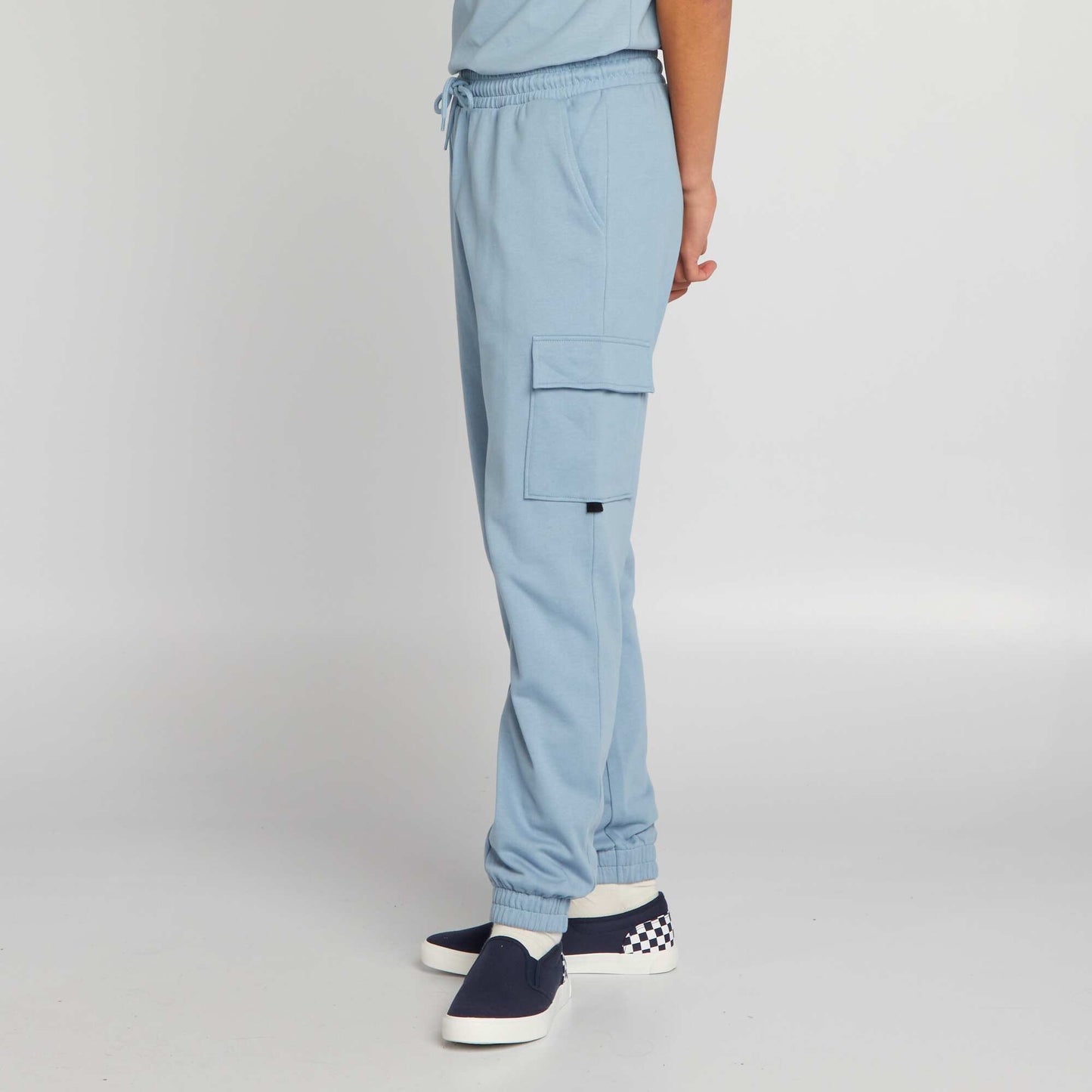 Pantalon de jogging style cargo Bleu ciel