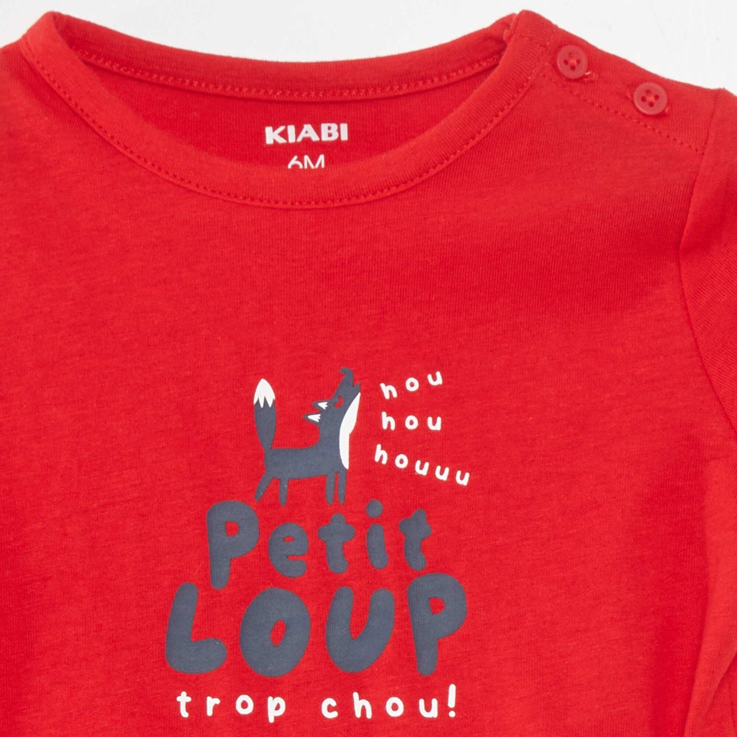 T-shirt manches courtes imprimé Rouge