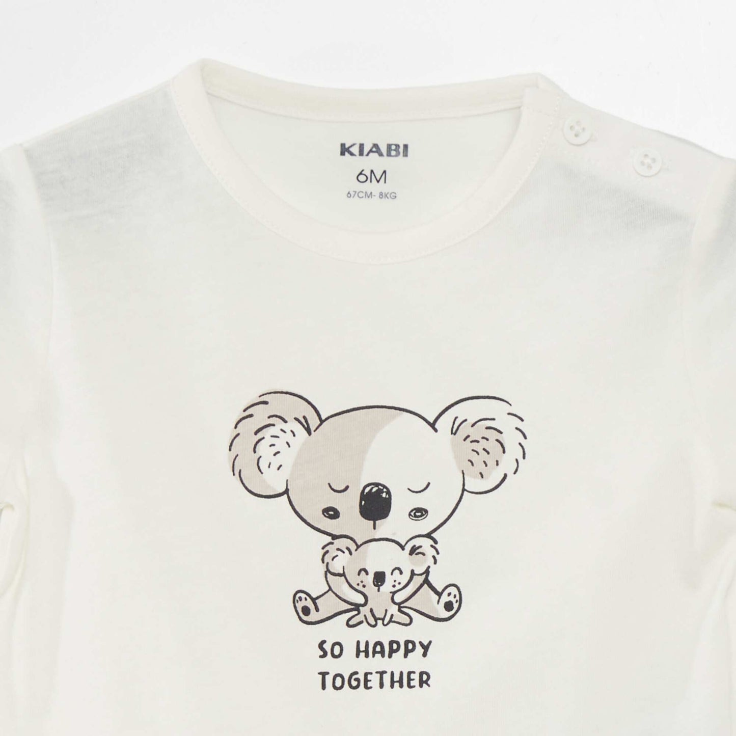 T-shirt manches courtes imprimé Blanc