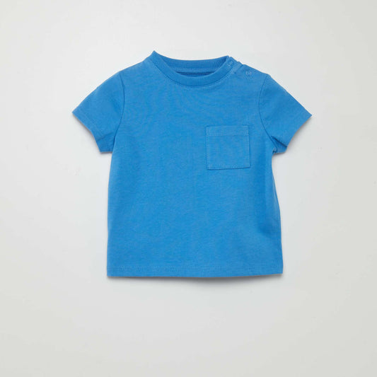 T-shirt à manches courtes avec poches Bleu