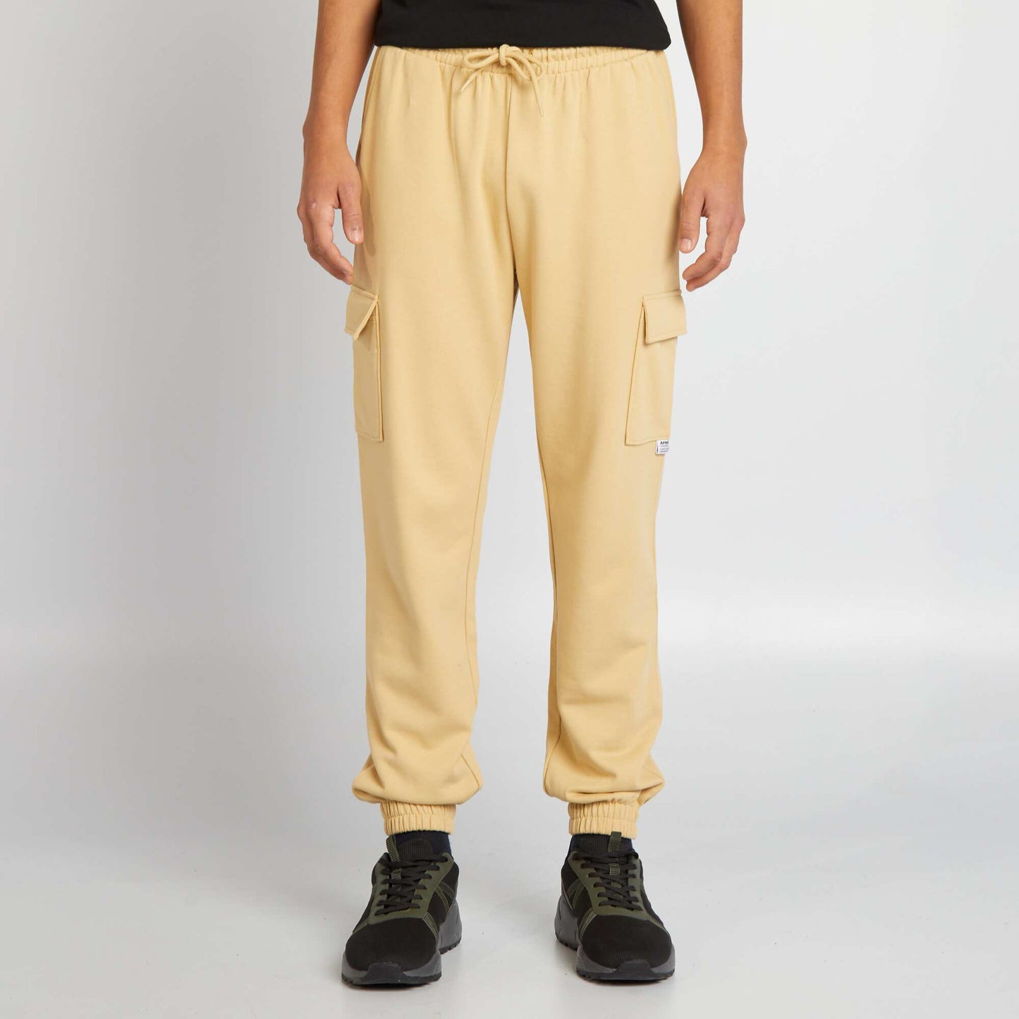 Pantalon de jogging avec poches  multipoches Beige