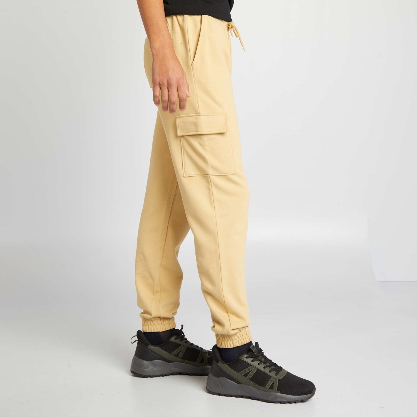 Pantalon de jogging avec poches  multipoches Beige