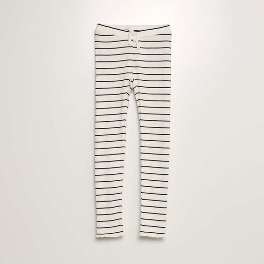 Legging côtelé Beige