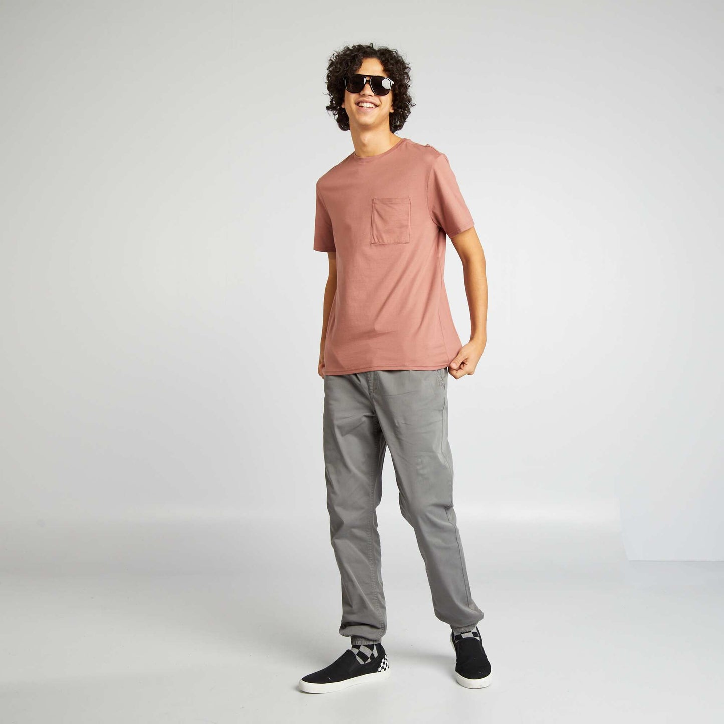 T-shirt basique Rose foncé