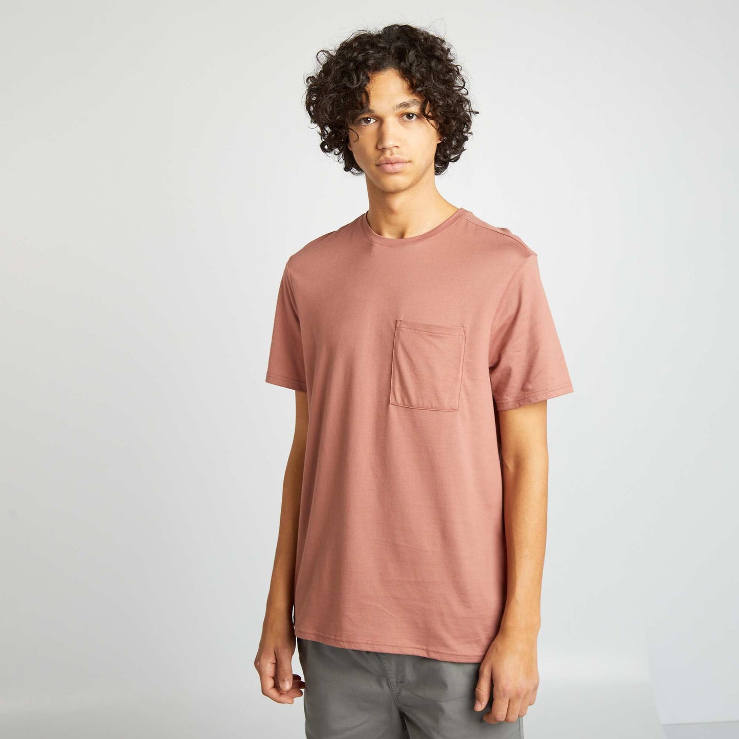 T-shirt basique Rose foncé