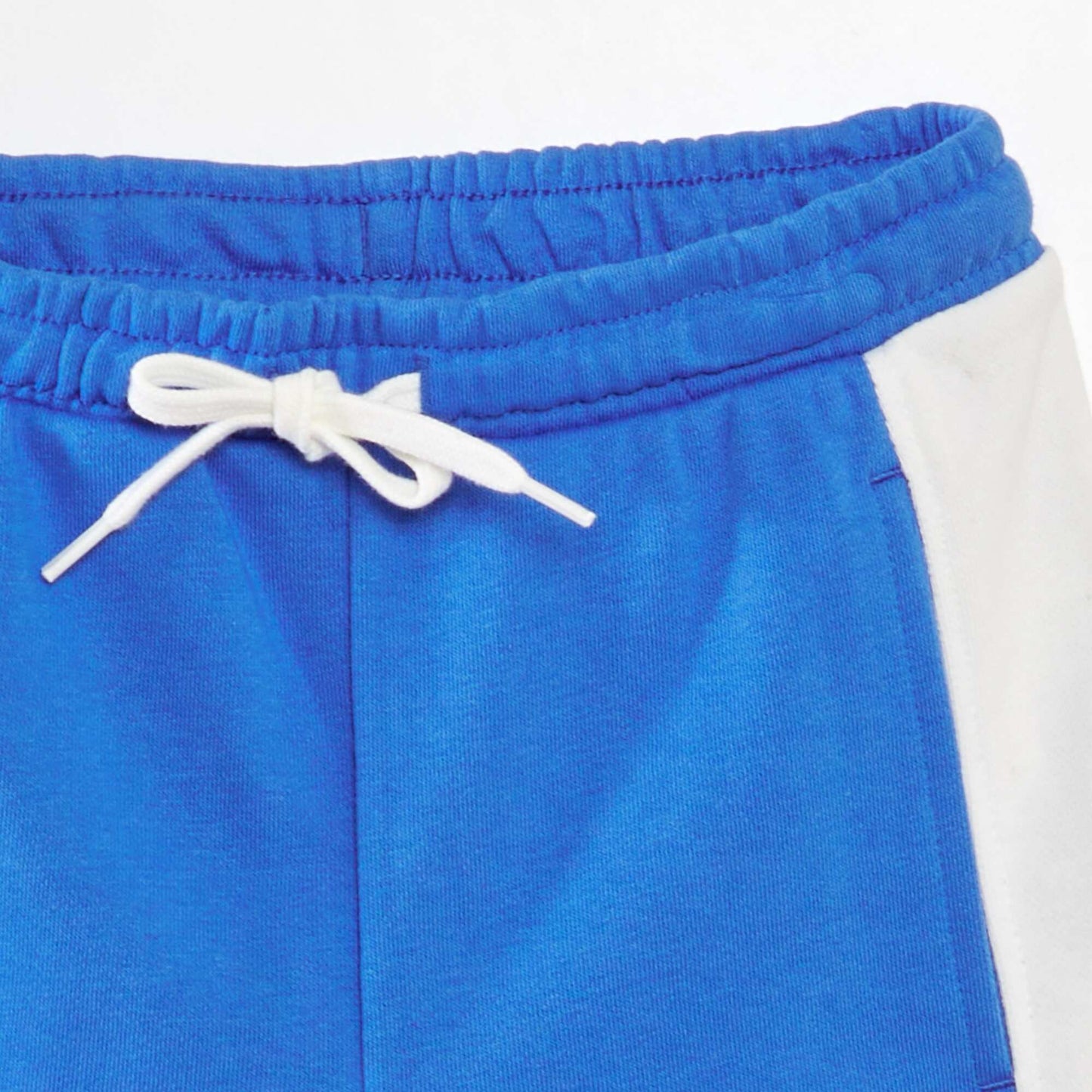 Short en molleton fin Bleu