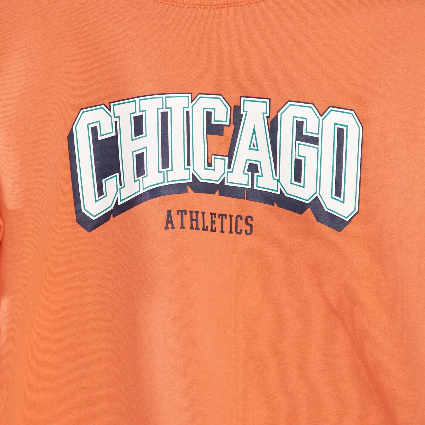 Tee-shirt imprimé 'Chicago' coupe loose Rouge