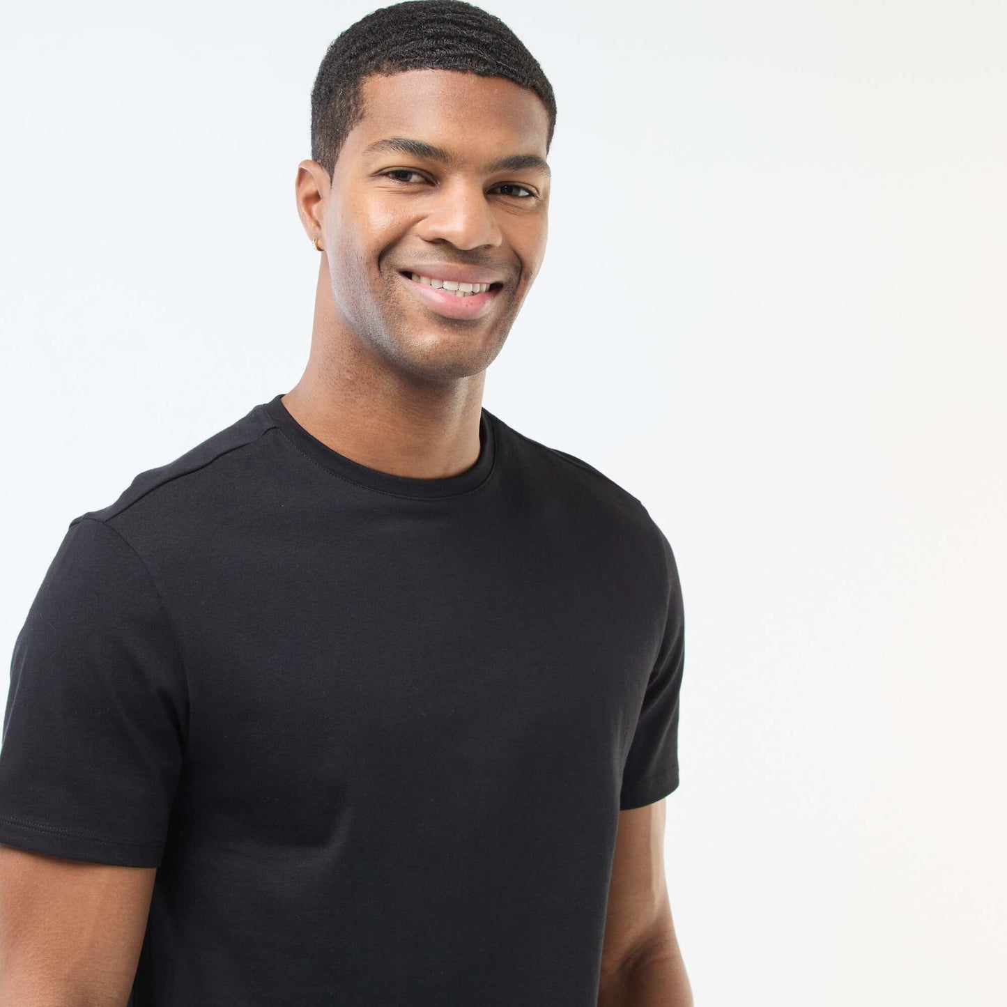 T-shirt à col rond en coton - Tough Cotton™ NOIR