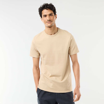 T-shirt à col rond en coton - Tough Cotton™ BEIGE