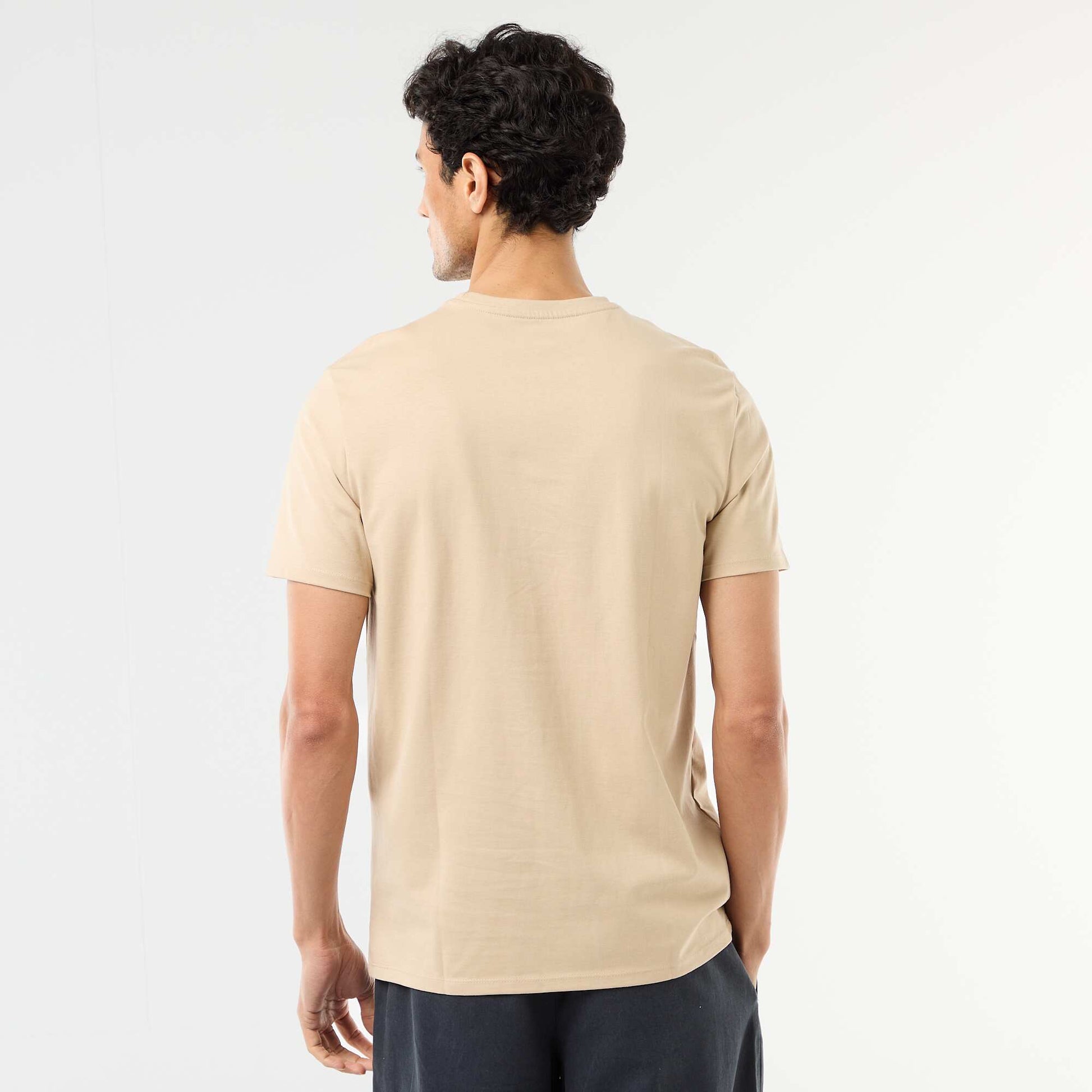 T-shirt à col rond en coton - Tough Cotton™ BEIGE