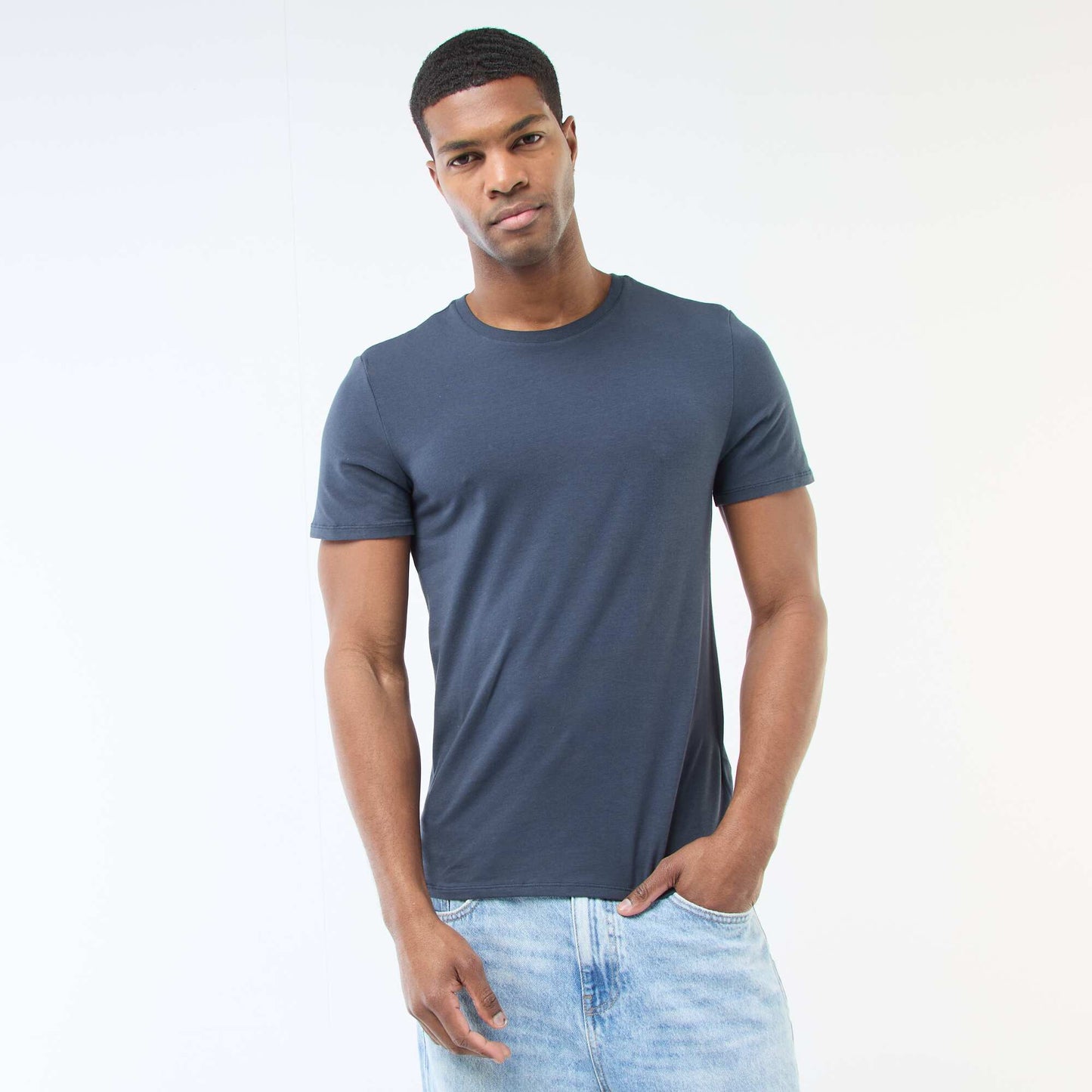 T-shirt à col rond en coton - Tough Cotton™ BLEU