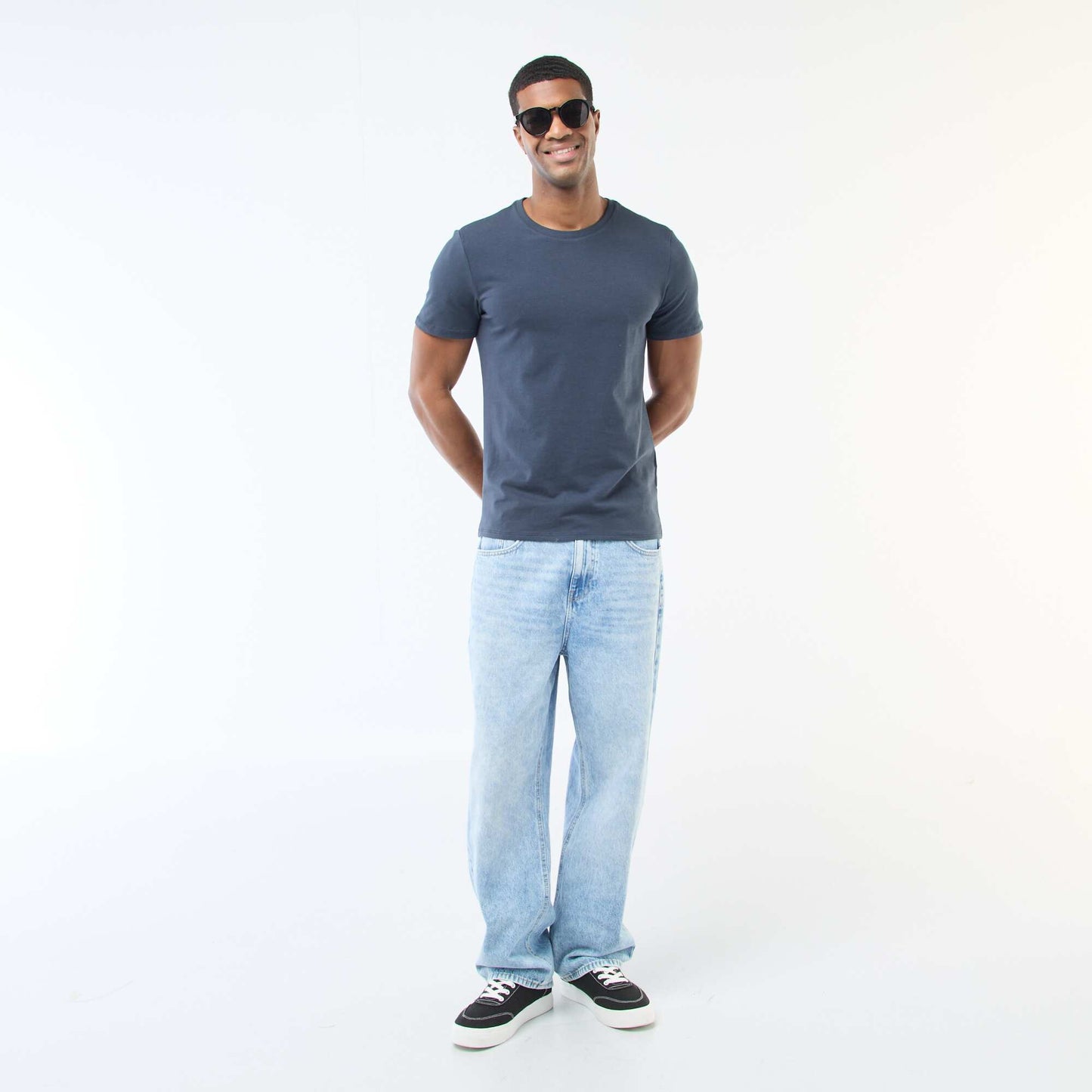 T-shirt à col rond en coton - Tough Cotton™ BLEU
