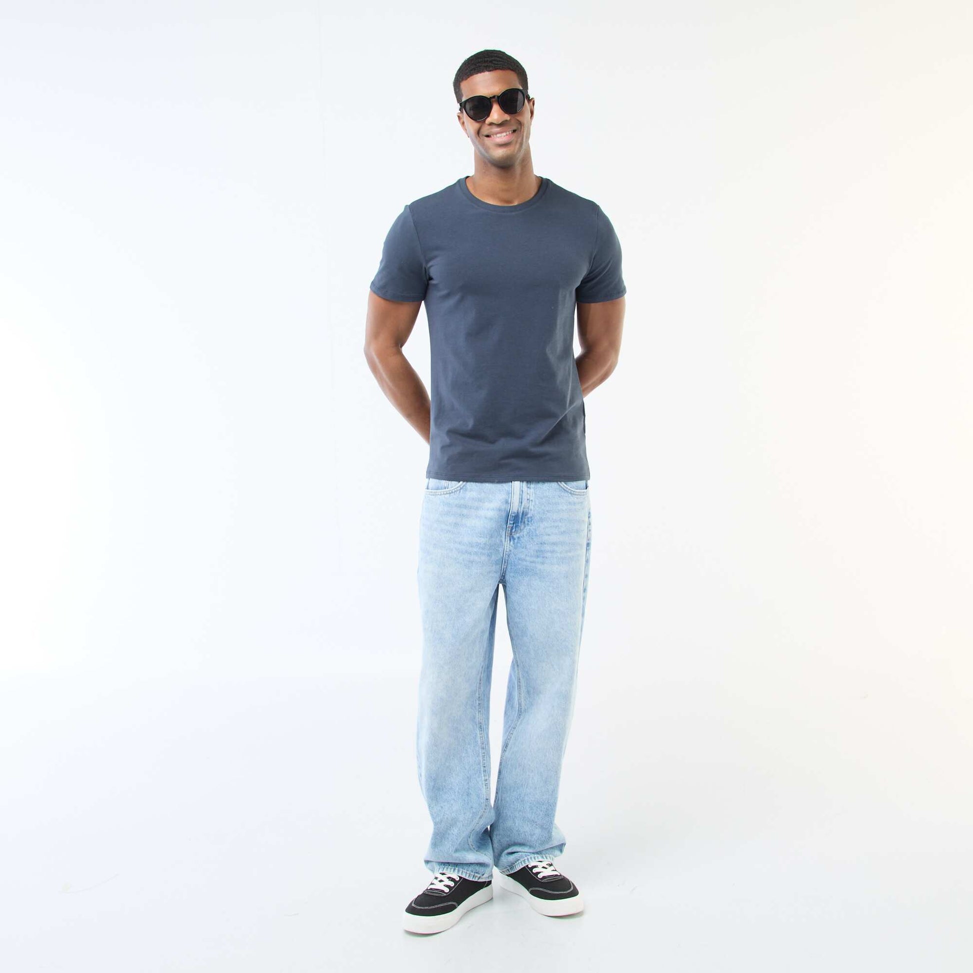 T-shirt à col rond en coton - Tough Cotton™ BLEU