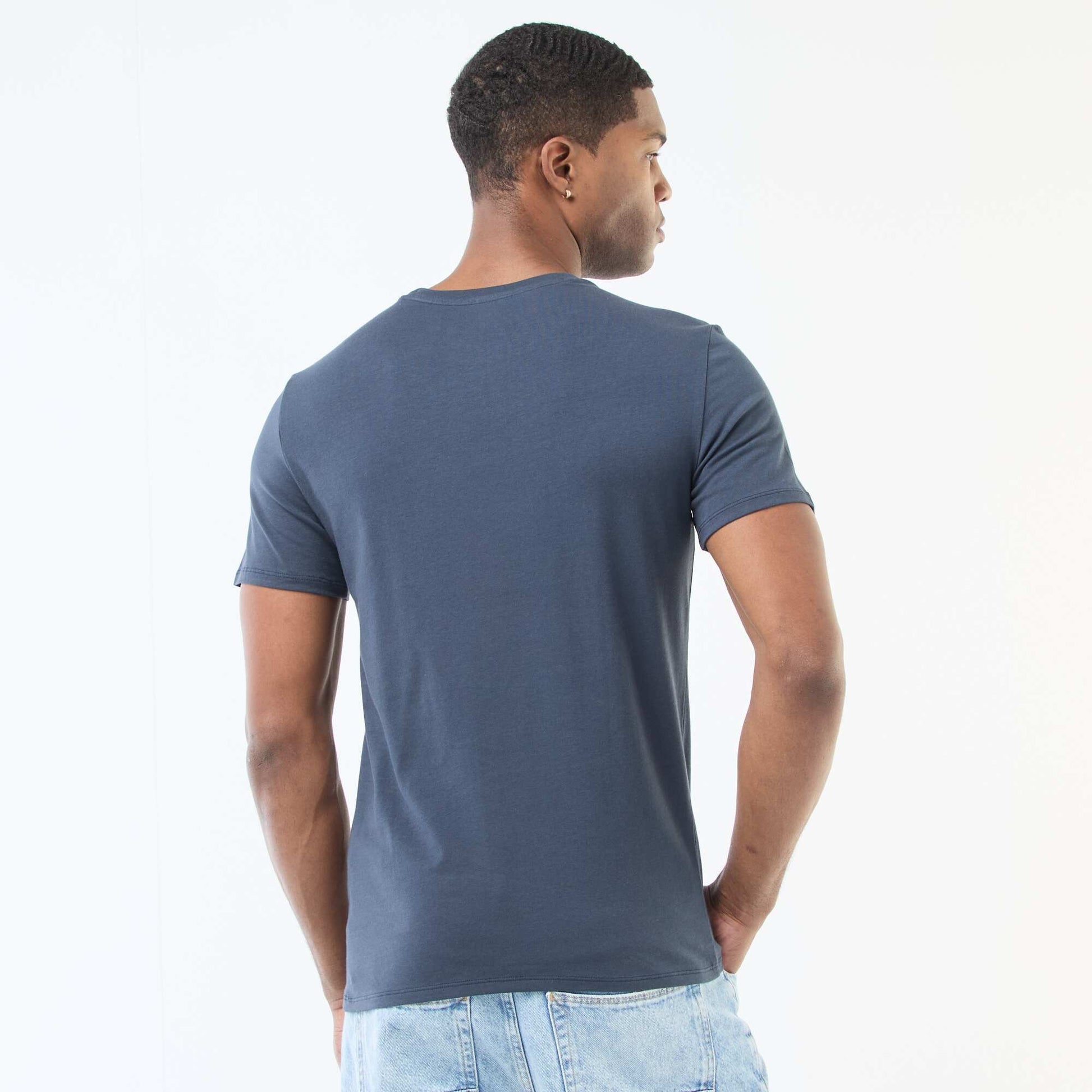 T-shirt à col rond en coton - Tough Cotton™ BLEU