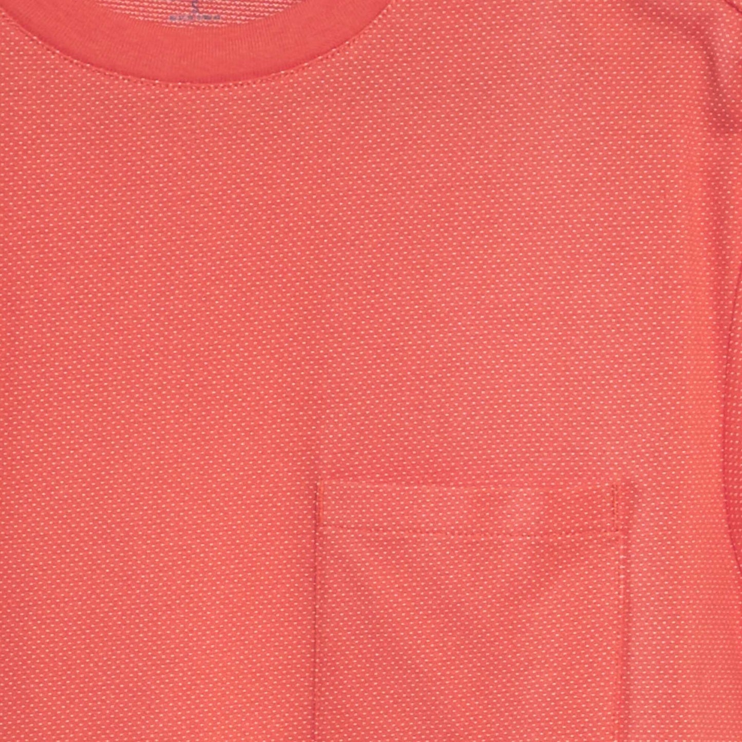 T-shirt moucheté à poche poitrine Rouge