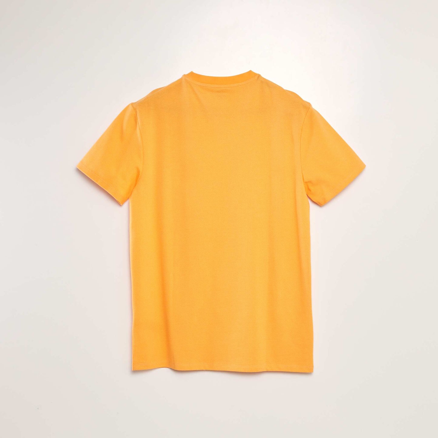 T-shirt moucheté à poche poitrine Orange