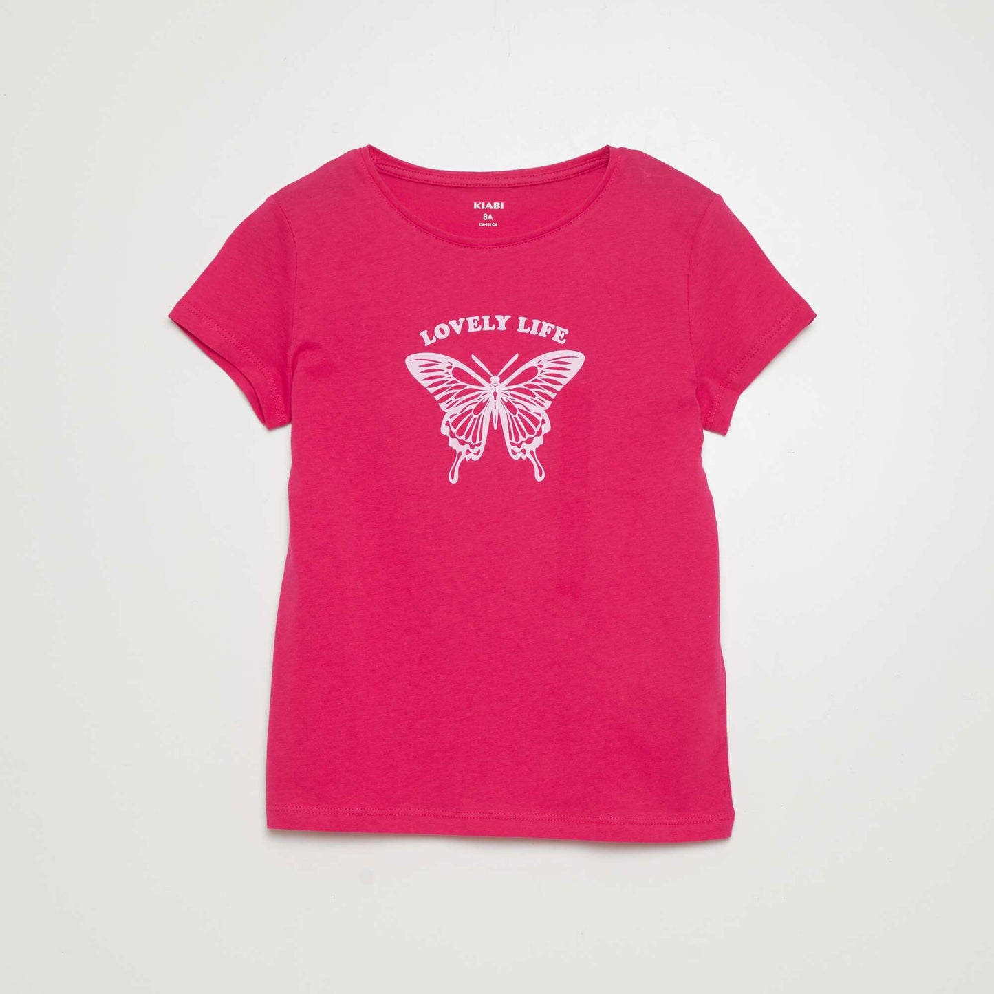 T-shirt imprimé manches courtes Rose foncé